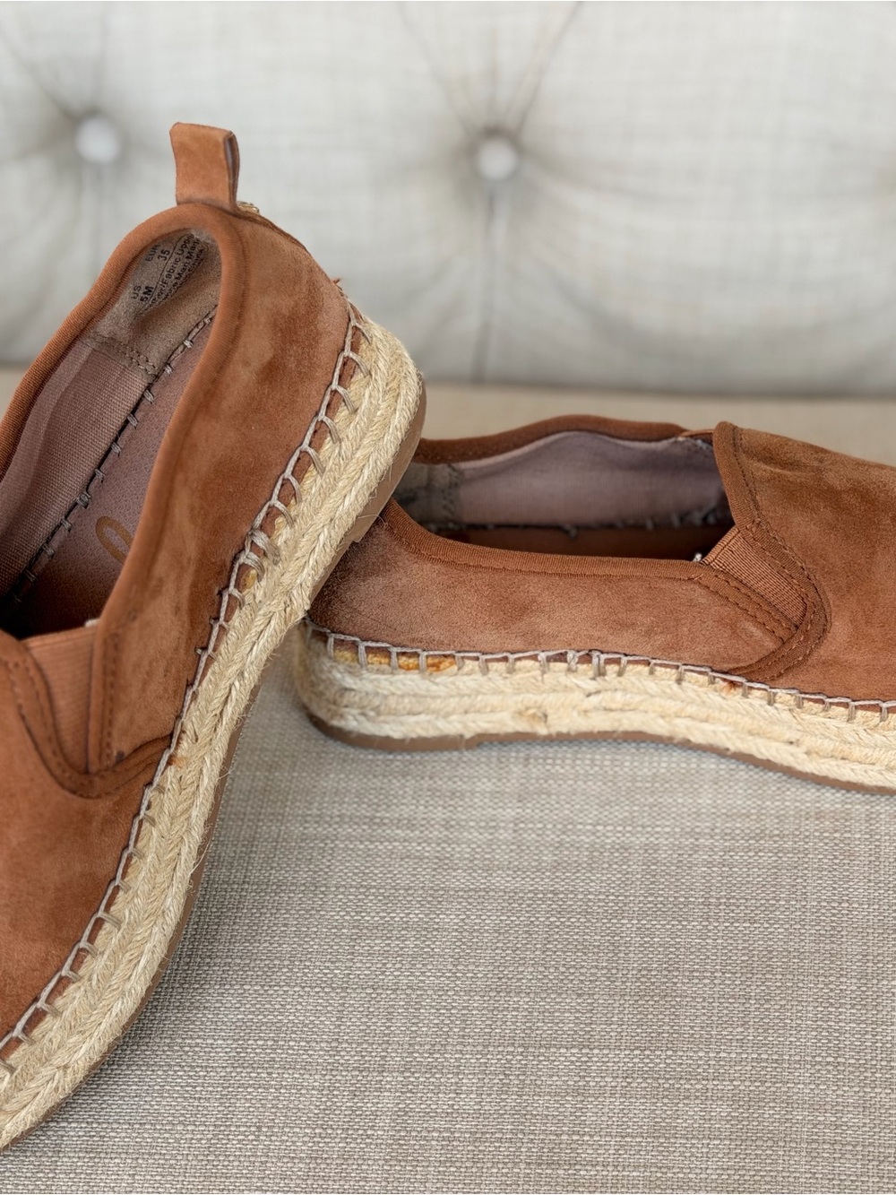 Sam Edelman Tan Platform Suede Espadriles - Picture 11 of 12